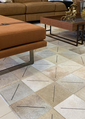 Cowhide Patchwork Rug