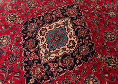 Vintage Kashan Hand-Knotted Wool Persian Rug (Size: 180 X 275 CM)