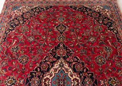 Vintage Kashan Hand-Knotted Wool Persian Rug (Size: 180 X 275 CM)