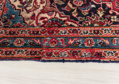 Vintage Kashan Hand-Knotted Wool Persian Rug (Size: 180 X 275 CM)
