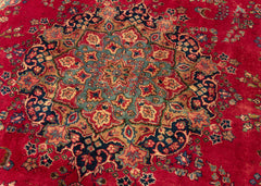 Vintage Khorasan Hand-Knotted Wool Persian Rug (Size: 185 X 275 CM)