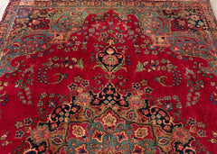 Vintage Khorasan Hand-Knotted Wool Persian Rug (Size: 185 X 275 CM)