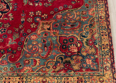 Vintage Khorasan Hand-Knotted Wool Persian Rug (Size: 185 X 275 CM)
