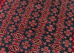 Vintage Baluch Hand-Knotted Wool Persian Rug (Size: 210 X 280 CM)
