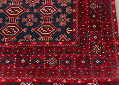Vintage Baluch Hand-Knotted Wool Persian Rug (Size: 210 X 280 CM)