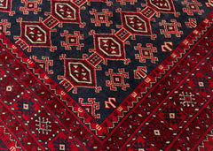 Vintage Baluch Hand-Knotted Wool Persian Rug (Size: 210 X 280 CM)