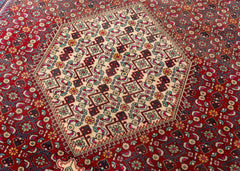 Vintage Tabriz Hand-Knotted Wool Persian Rug (Size: 180 X 290 CM)