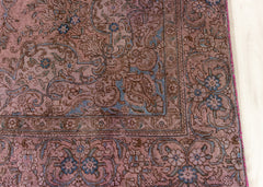 Vintage Overdyed Tabriz Hand-Knotted Wool Persian Rug (Size: 200 X 320 CM)