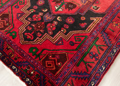 Vintage Zanjan Hand-Knotted Wool Persian Rug (Size: 135 X 230 CM)