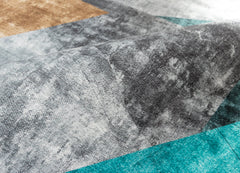 Multi-Colour Geometrical Style Area Rug