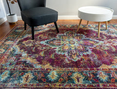 Multi-Colour Vintage Area Rug
