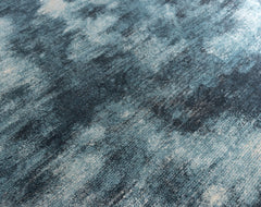 Blue And Grey Abstract Style Area Rug