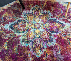 Multi-Colour Vintage Area Rug