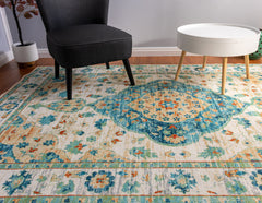 Multi-Colour Traditional Area Rug