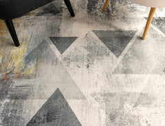 Modern Style Grey Area Rug