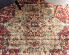 Multi-Colour Vintage Area Rug