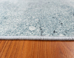 Blue And Grey Geometrical Style Area Rug