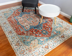 Multi-Colour Vintage Area Rug