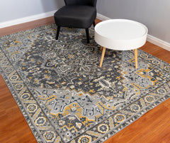 Grey Vintage Area Rug