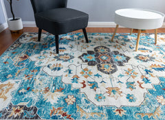 Multi-Colour Vintage Area Rug