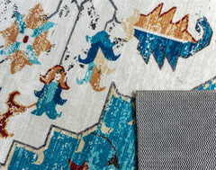 Multi-Colour Vintage Area Rug