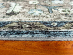Blue And Brown Vintage Area Rug