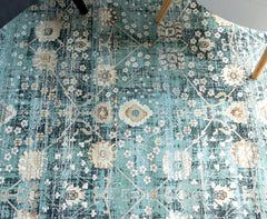Green Vintage Area Rug
