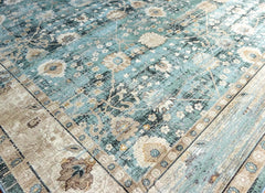 Green Vintage Area Rug