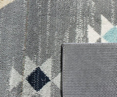 Multi-Colour Geometrical Area Rug