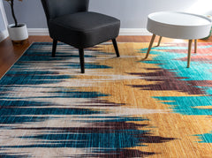 Multi-Colour Modern Style Area Rug