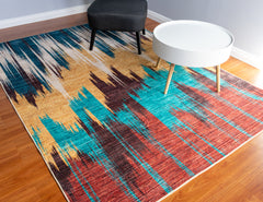 Multi-Colour Modern Style Area Rug