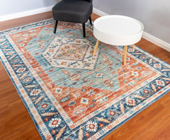 Multi-Colour Vintage Area Rug