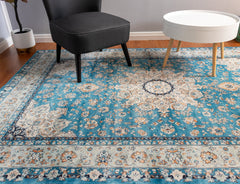 Blue Vintage Area Rug