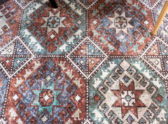 Multi-Colour Geometrical Area Rug