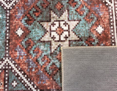 Multi-Colour Geometrical Area Rug