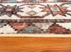 Multi-Colour Geometrical Area Rug