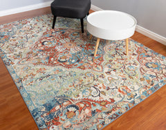 Multi-Colour Vintage Area Rug