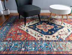 Multi-Colour Vintage Area Rug