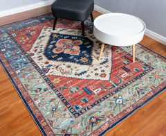 Multi-Colour Vintage Area Rug
