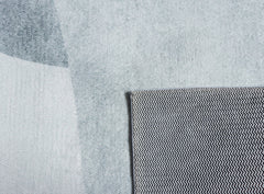 Abstract Style Grey Area Rug