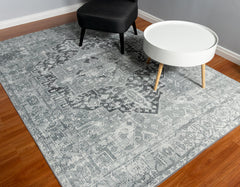 Grey Vintage Area Rug