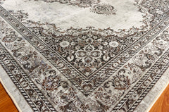 Grey And Brown Vintage Area Rug