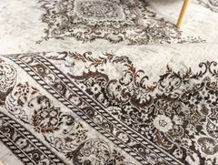 Grey And Brown Vintage Area Rug