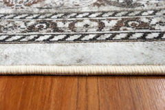 Grey And Brown Vintage Area Rug