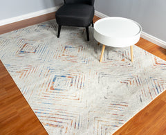Multi-Colour Geometrical Style Area Rug