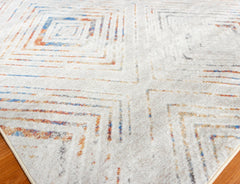 Multi-Colour Geometrical Style Area Rug