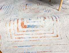 Multi-Colour Geometrical Style Area Rug