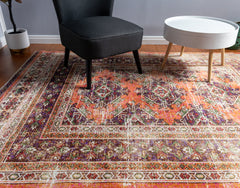 Multi-Colour Geometrical Area Rug