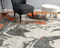 Multi-Colour Modern Style Area Rug