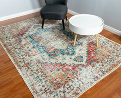 Multi-Colour Vintage Area Rug